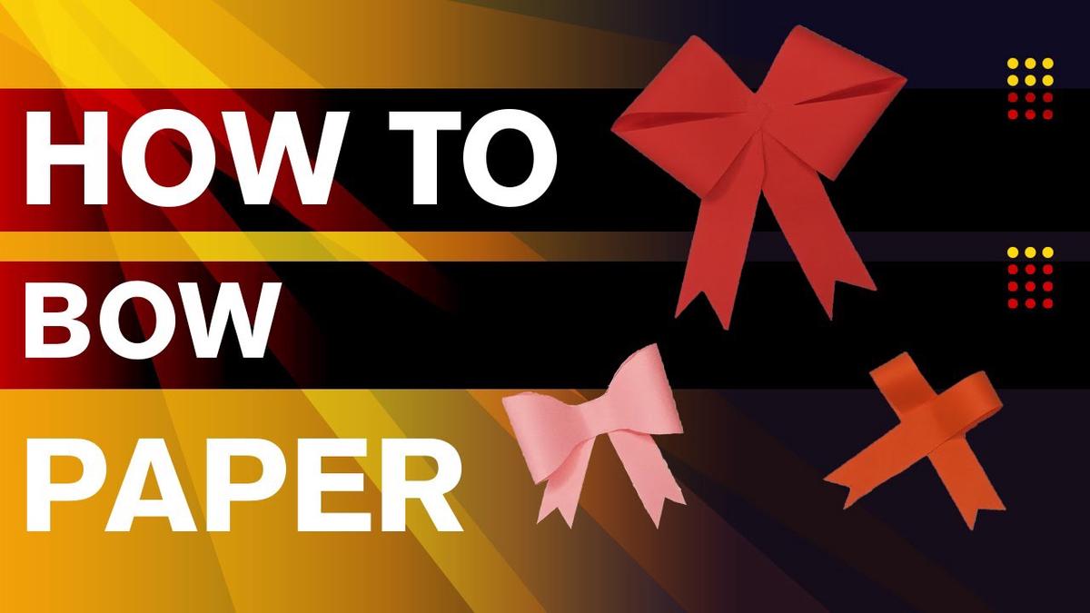 Easy Paper Bow How to Make Christmas Tree Bows How to Make Bow Out