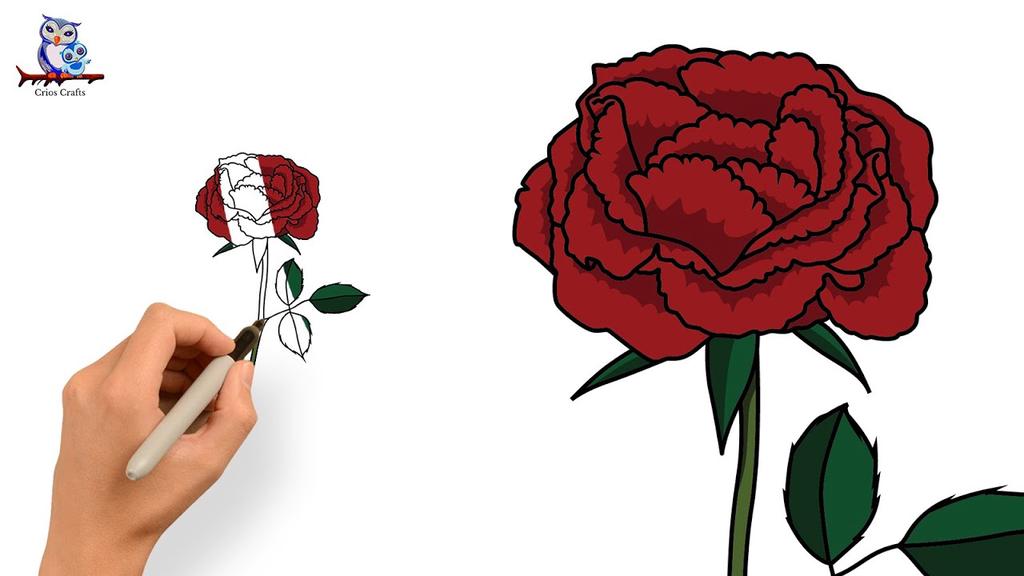 'Video thumbnail for How To Draw A Rose - Art Tutorial'