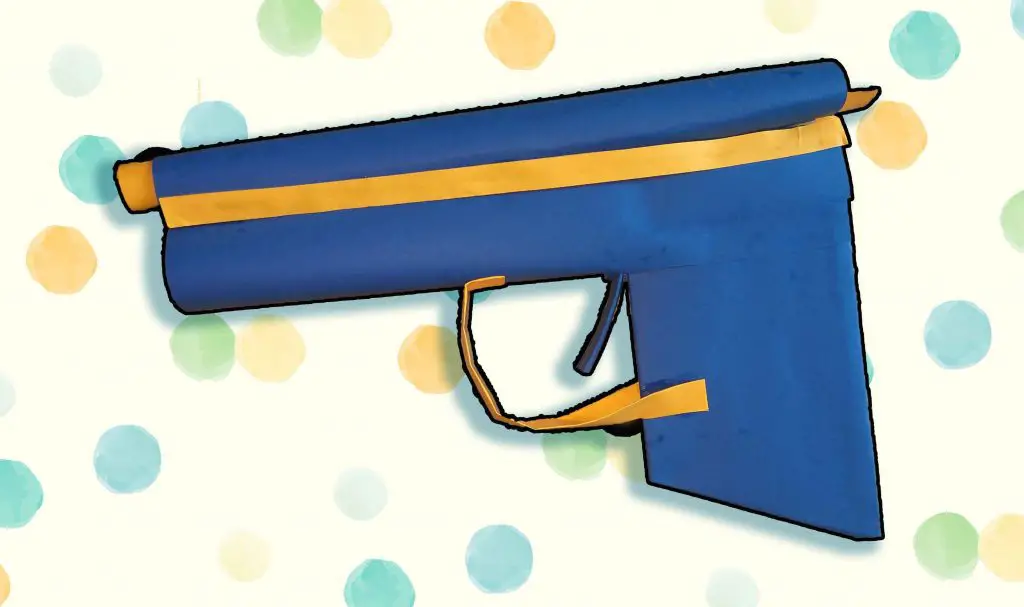 How do you make a simple paper gun ? (in Five minute)