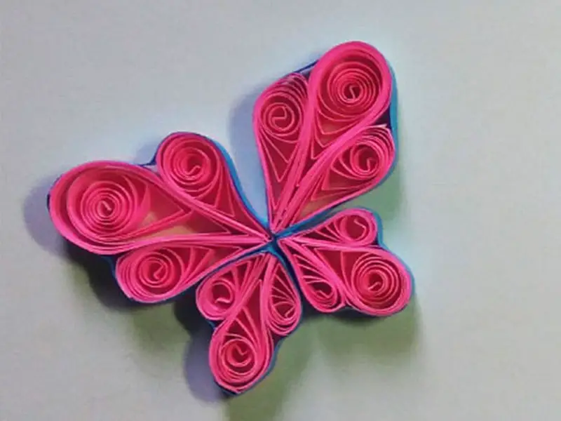 How to make paper quilling butterfly (step by step)