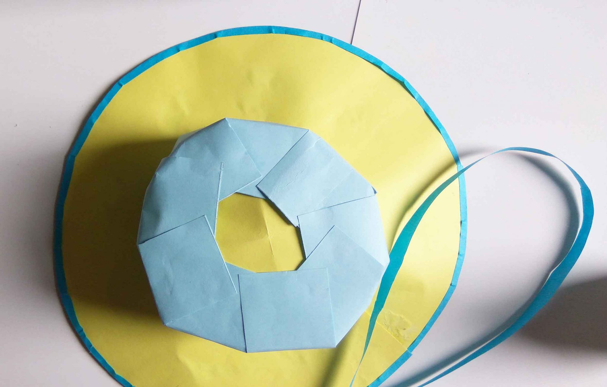 How to make paper sun hat? (Step by step) Paper craft world