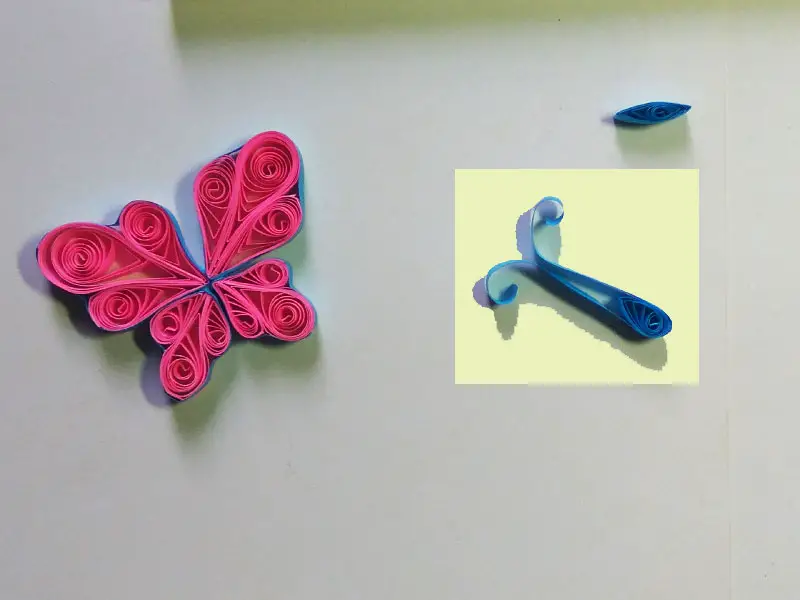 How to make paper quilling butterfly (step by step)