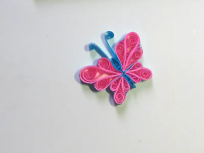 How to make paper quilling butterfly (step by step)