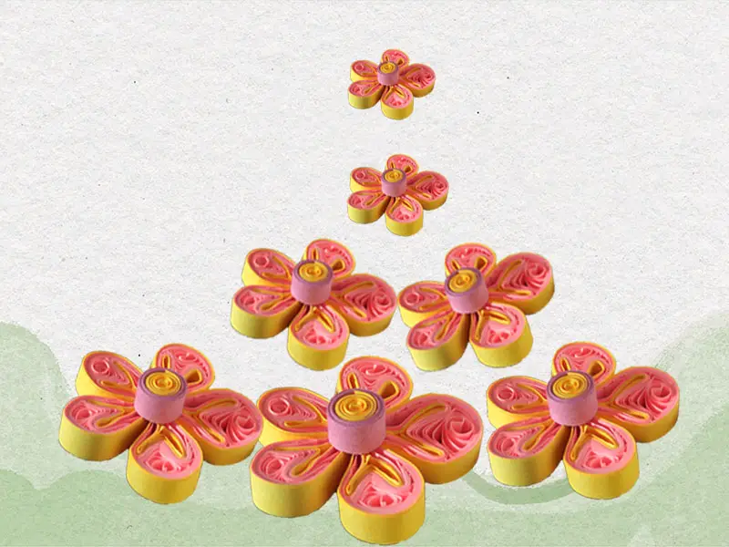 How to make flower using paper quilling