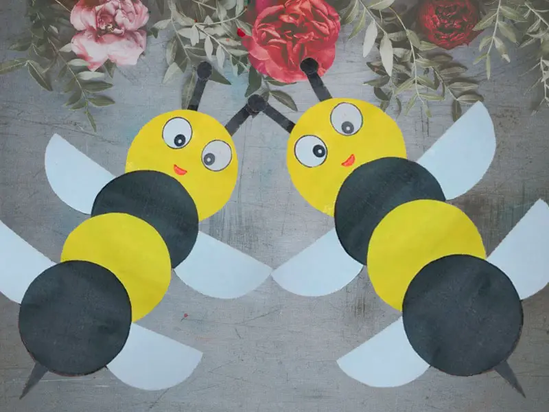 How to make a honey bee paper craft ? (in Five minute)