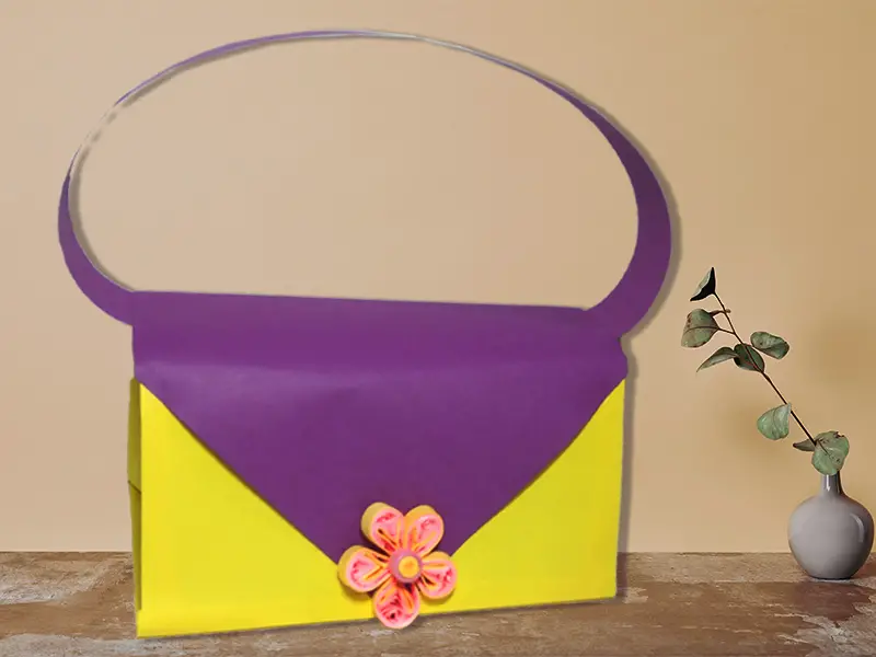 How to make a paper handbag (step by step)