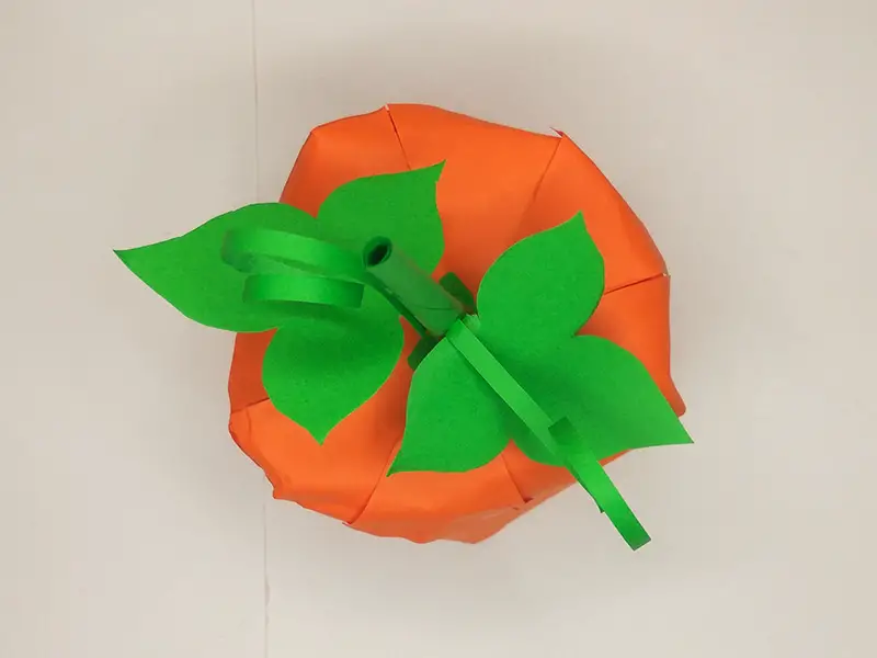 How to make Halloween pumpkin with paper