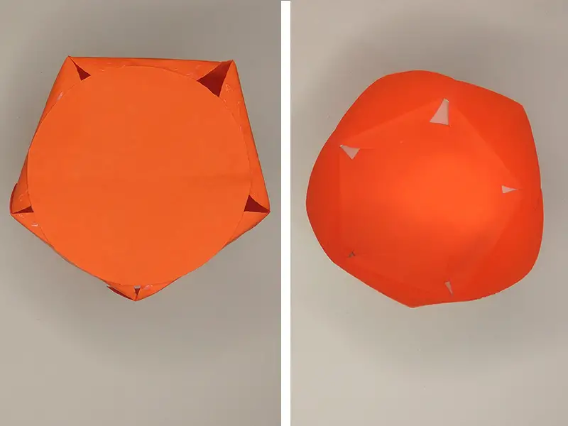 How to make Halloween pumpkin with paper