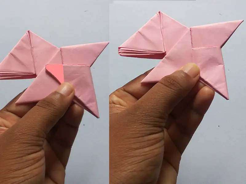 how to make a ninja star with 1 paper