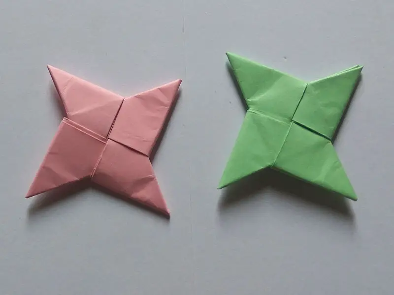 how to make a ninja star with 1 paper