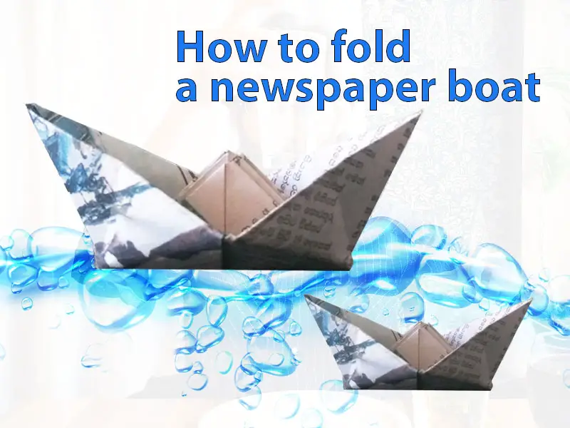 How to fold a newspaper boat (easy) Paper craft world