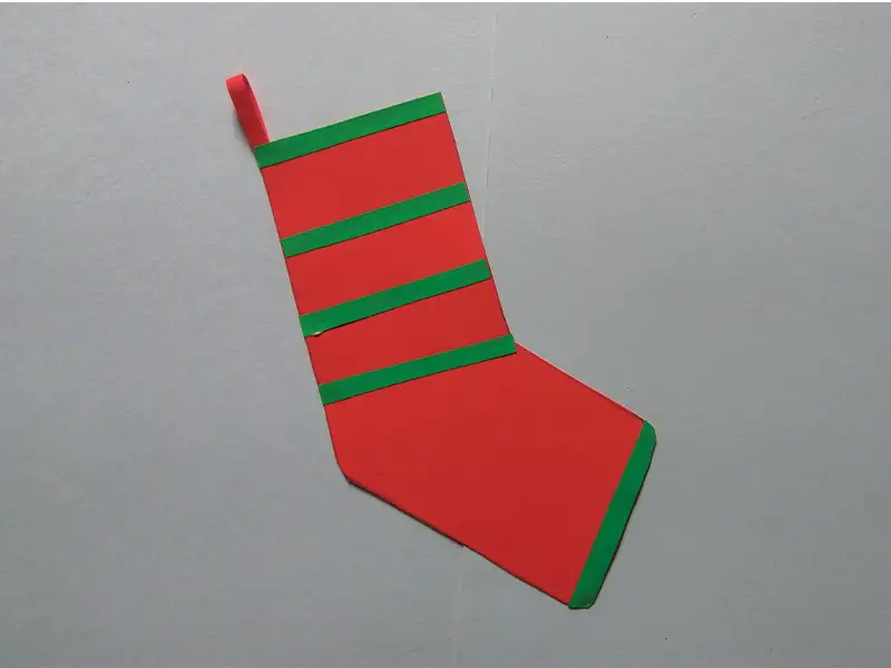 How to make paper Christmas stockings 