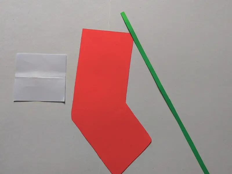 How to make paper Christmas stockings 