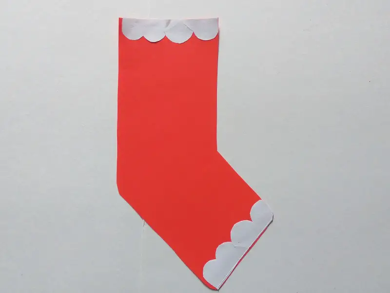 How to make paper Christmas stockings 