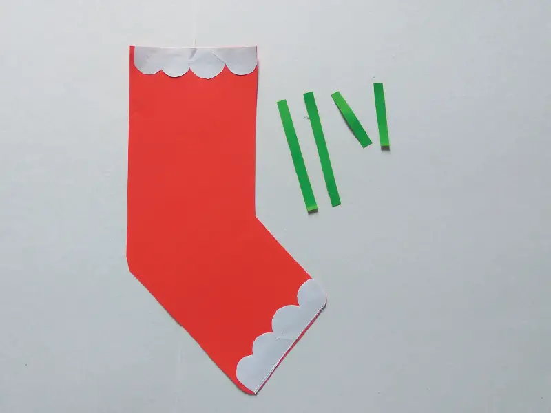 How to make paper Christmas stockings