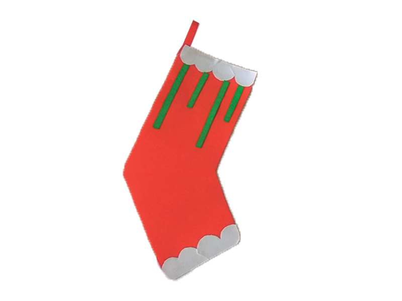 How to make paper Christmas stockings