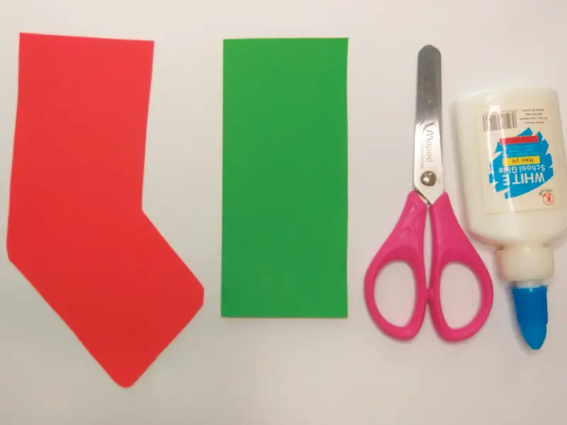 How to make paper Christmas stockings