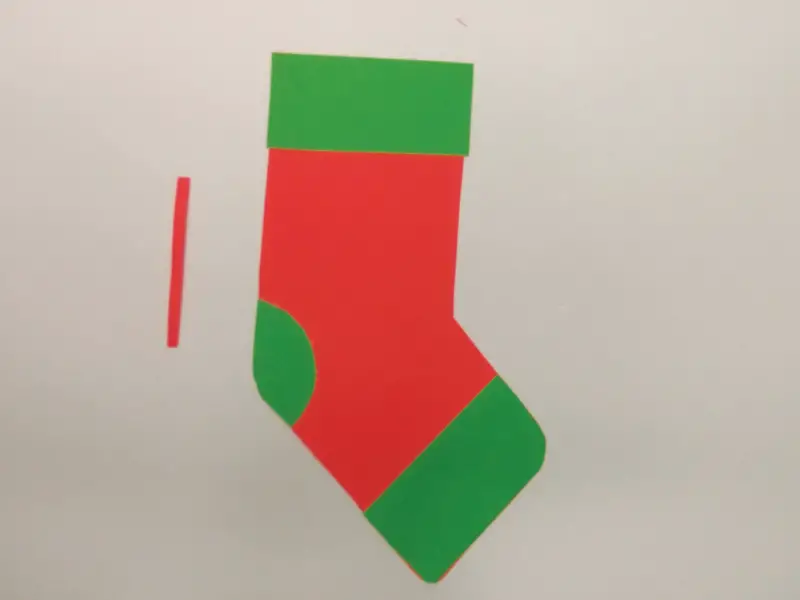 How to make paper Christmas stockings 