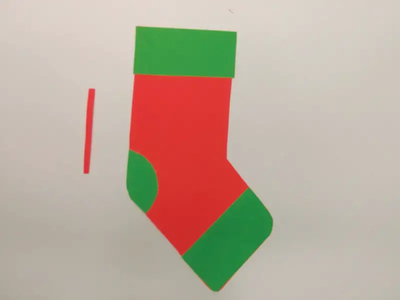 How to make paper Christmas stockings