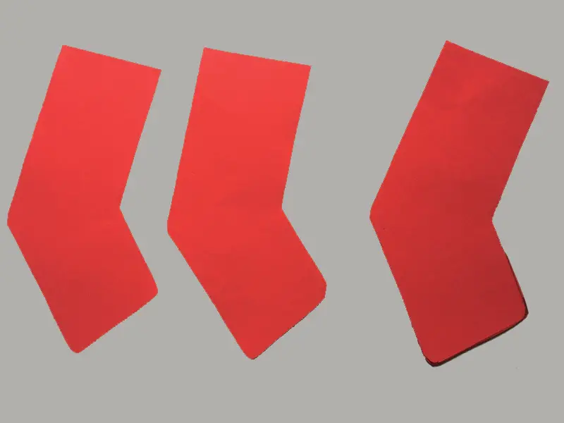 How to make paper Christmas stockings