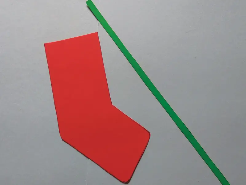 How to make paper Christmas stockings