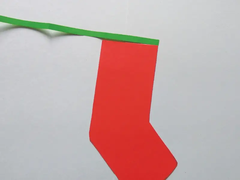 How to make paper Christmas stockings