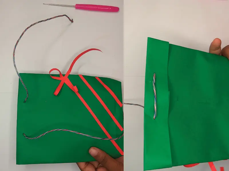 How to make a Christmas paper bag