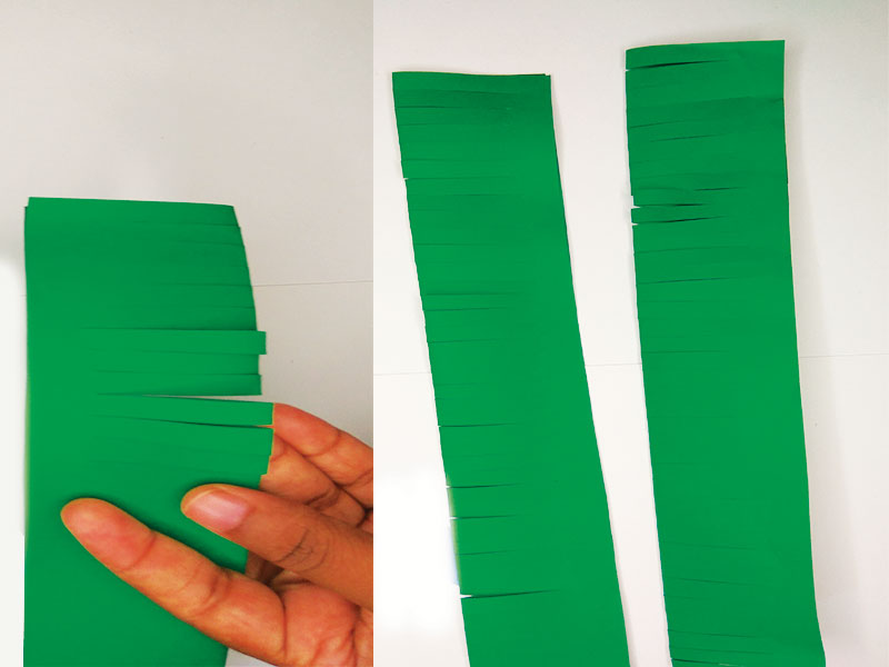 How to make a Christmas wreath out of paper
